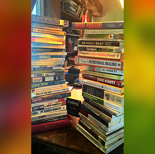 Books acquired from the conference in San Diego