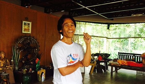 Shishir, now living a humble and simple life as an arnis instructor