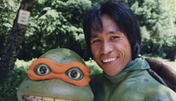 Shishir with his Michaelangelo costume mask off